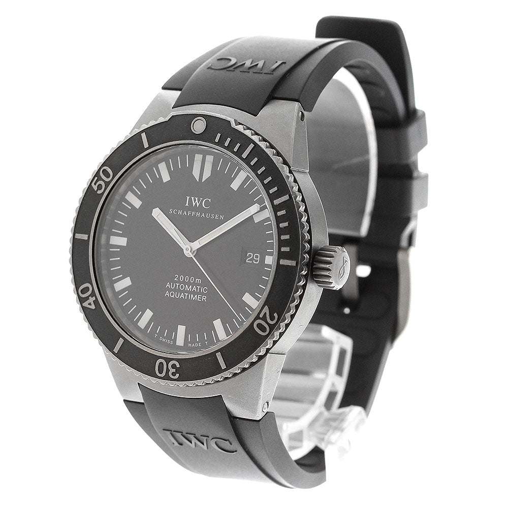 IWC SCHAFFHAUSEN GST aqua timer IW353601 Date black Dial Automatic Men's_905819