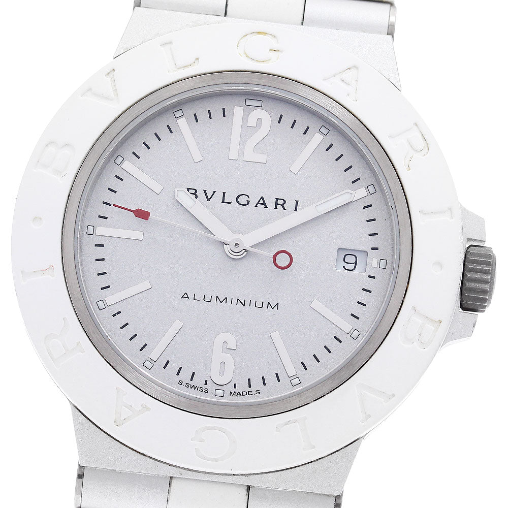 BVLGARI aluminum BB40AT Date Silver Dial Automatic Men's Watch_905820