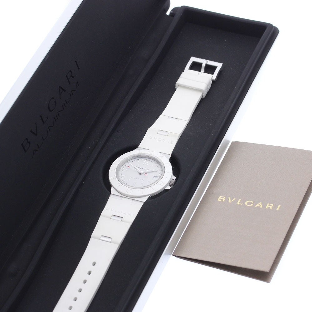 BVLGARI aluminum BB40AT Date Silver Dial Automatic Men's Watch_905820
