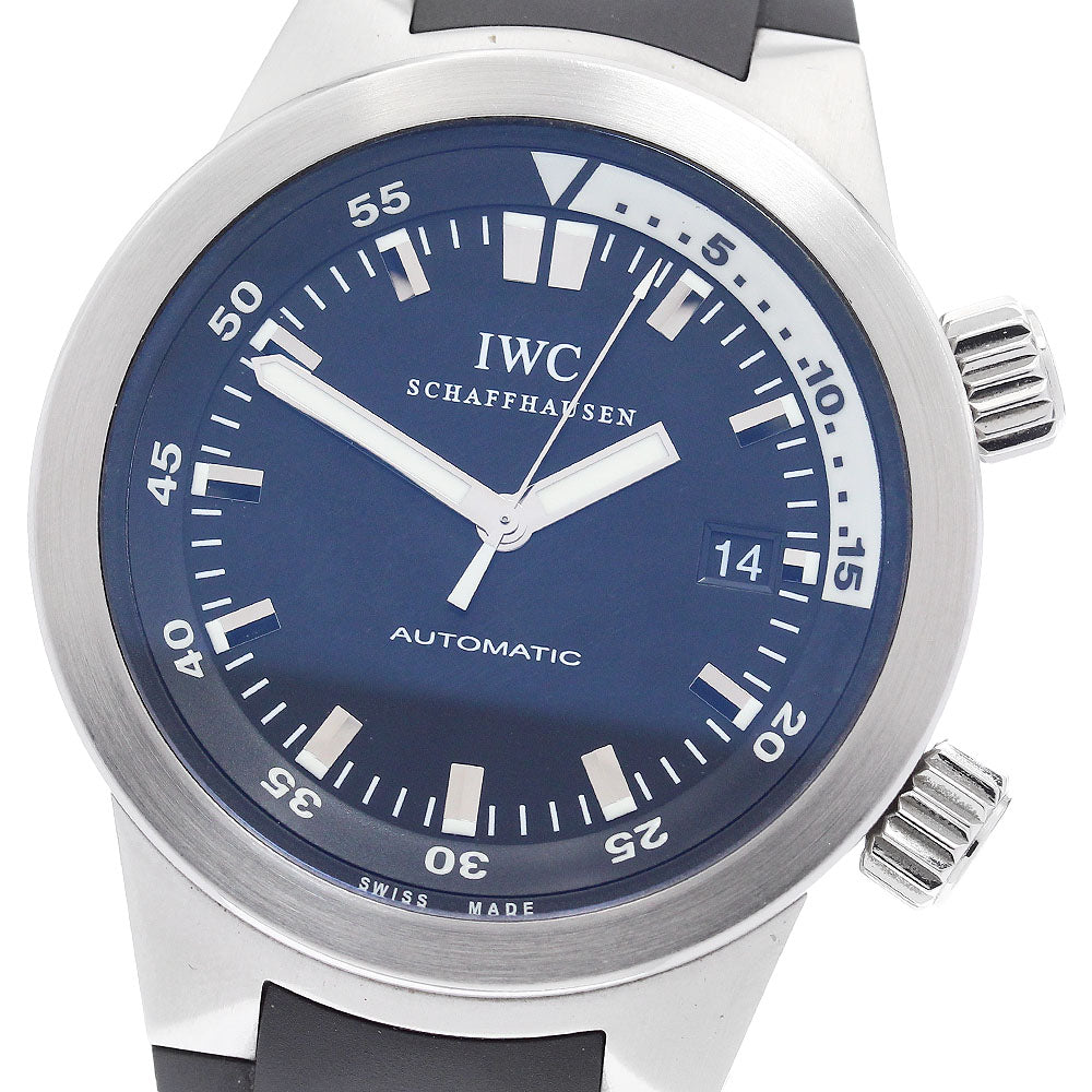 IWC SCHAFFHAUSEN Aqua timer IW354807 Date black Dial Automatic Men's_905830