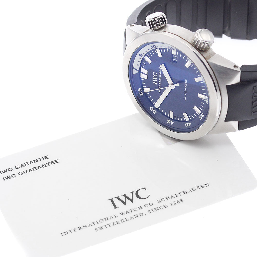 IWC SCHAFFHAUSEN Aqua timer IW354807 Date black Dial Automatic Men's_905830