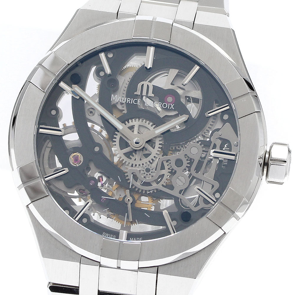 MAURICE LACROIX icon skeleton AI6028-SS001-030-1 skeleton Dial Automatic Men's Watch_905845