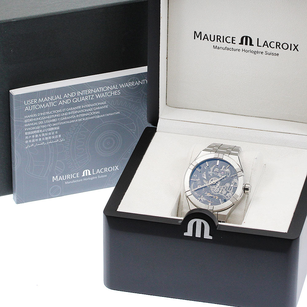 MAURICE LACROIX icon skeleton AI6028-SS001-030-1 skeleton Dial Automatic Men's Watch_905845