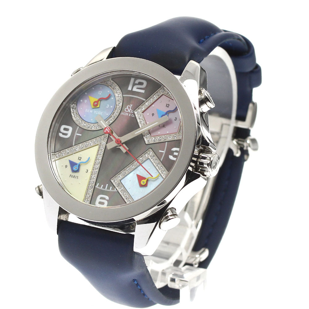 JACOB&CO 5 time zone Shell / multicolor Dial Quartz Men's Watch_905863