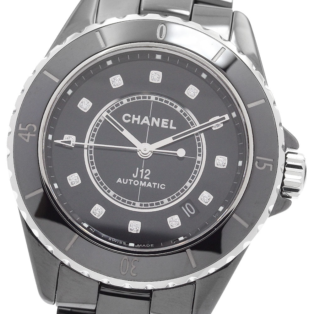CHANEL J12 H5702 Black ceramic 12P diamond black Dial Automatic Men's_905869