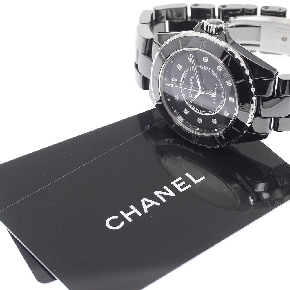 CHANEL J12 H5702 Black ceramic 12P diamond black Dial Automatic Men's_905869