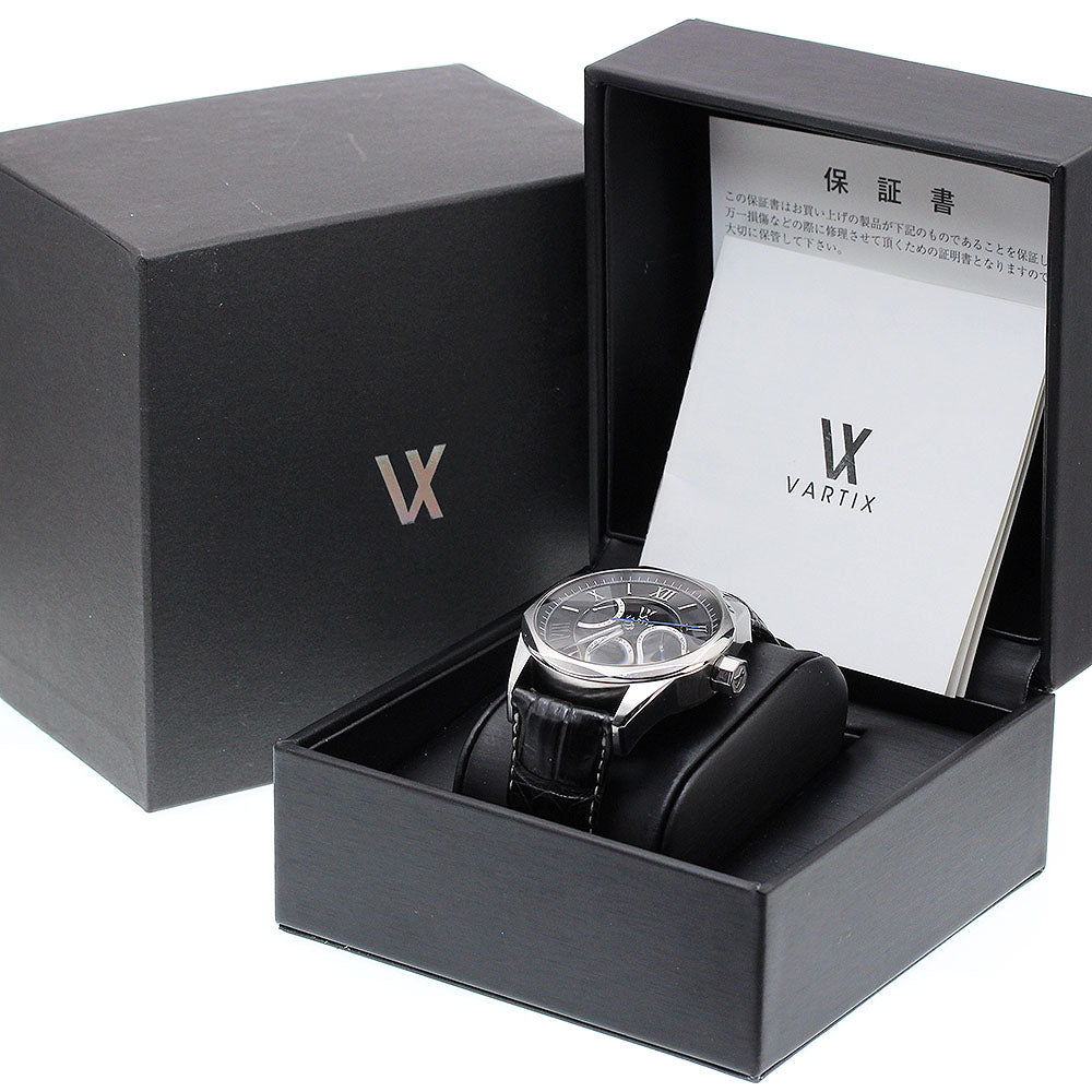 VARTIX Alive PR01 Day-Date Power Reserve Black Dial Automatic Men's Watch_905908
