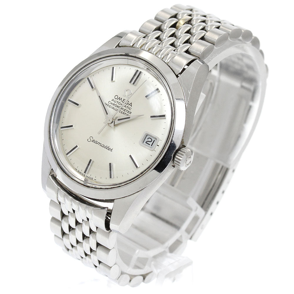 OMEGA Seamaster 166.010 Date Cal.564 Rice Bracelet Silver Dial Automatic Men's Watch_905909