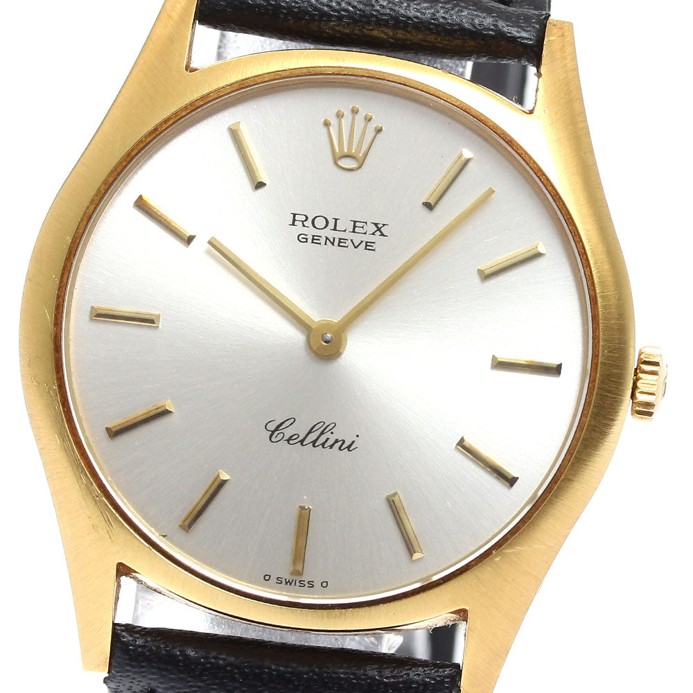 ROLEX Cellini 3804 K18YG Cal.1600 Silver Dial Hand Winding Men's Watch_905943