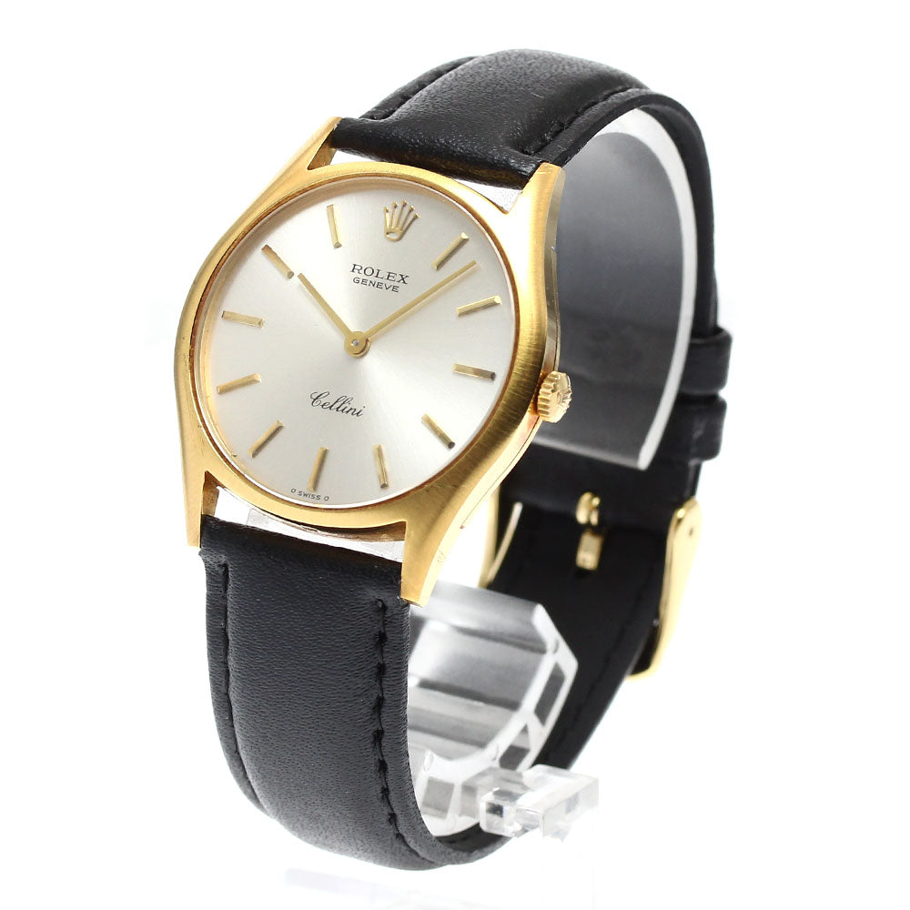 ROLEX Cellini 3804 K18YG Cal.1600 Silver Dial Hand Winding Men's Watch_905943