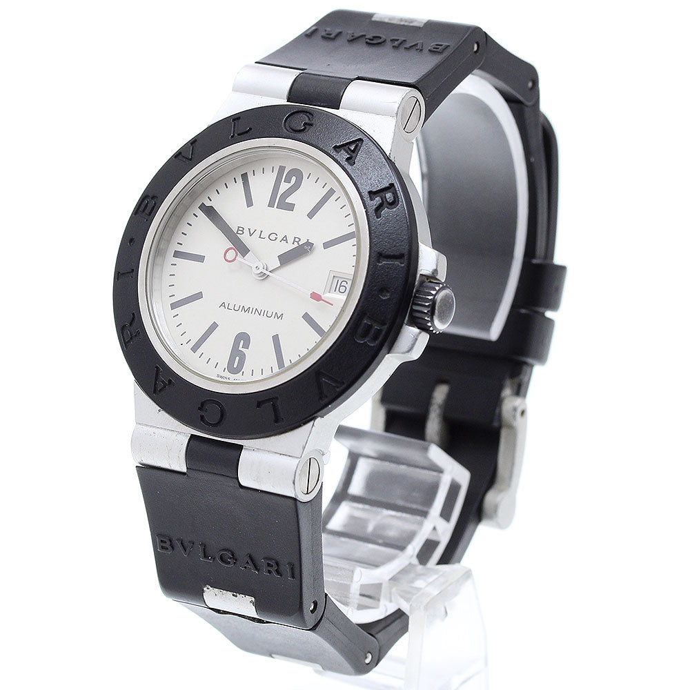 BVLGARI aluminum AL38A Date Silver Dial Automatic Men's Watch_905950