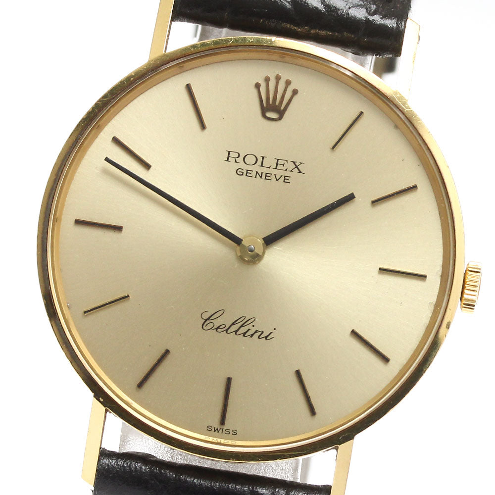 ROLEX Cellini 3833 K18YG Cal.1600 gold Dial Hand Winding Men's Watch_905953