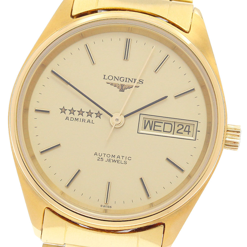 LONGINES Admiral 5 Star L7.634.2 Day date gold Dial Automatic Men's Watch_905965