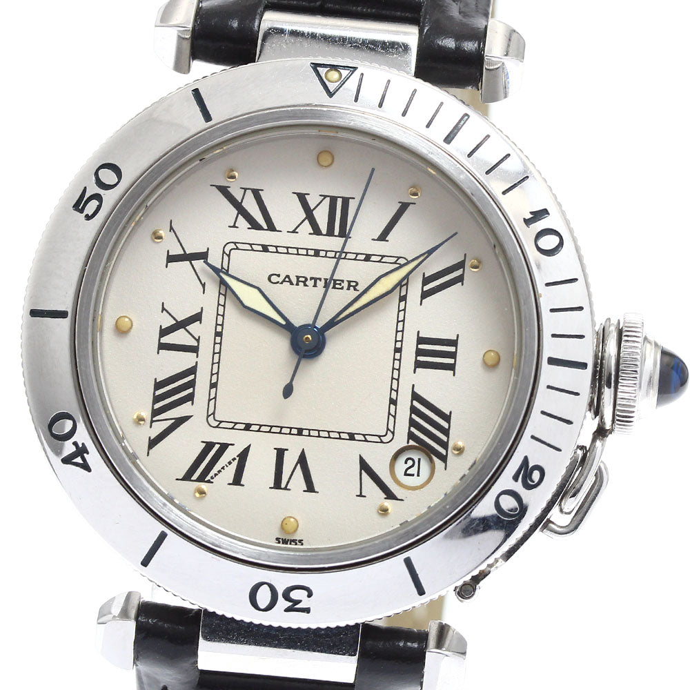 CARTIER Pasha C W3100255 Date beige Dial Automatic Men's Watch_905975