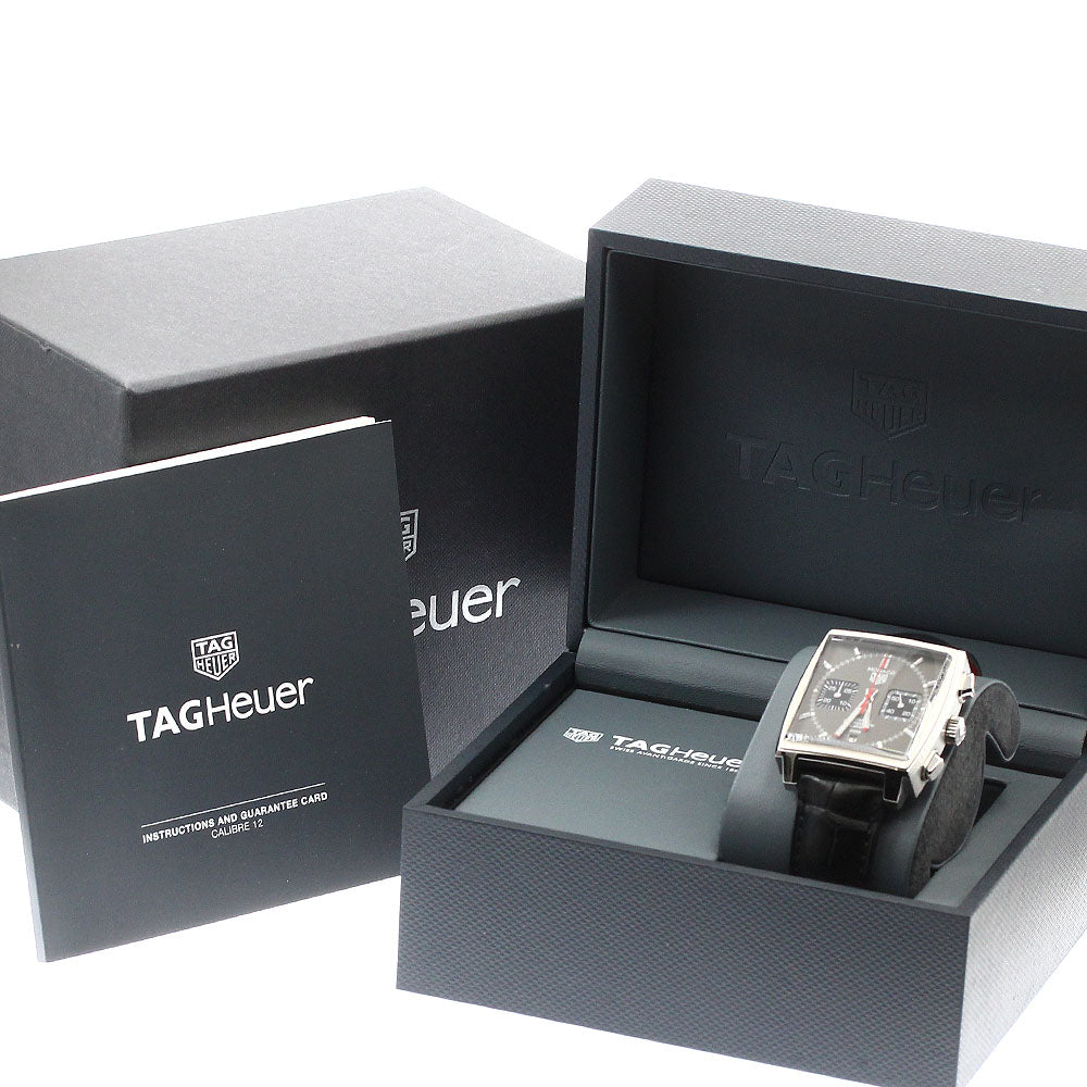 TAG HEUER Monaco CAW211J Caliber 12 chronograph gray Dial Automatic Men's Watch_905991