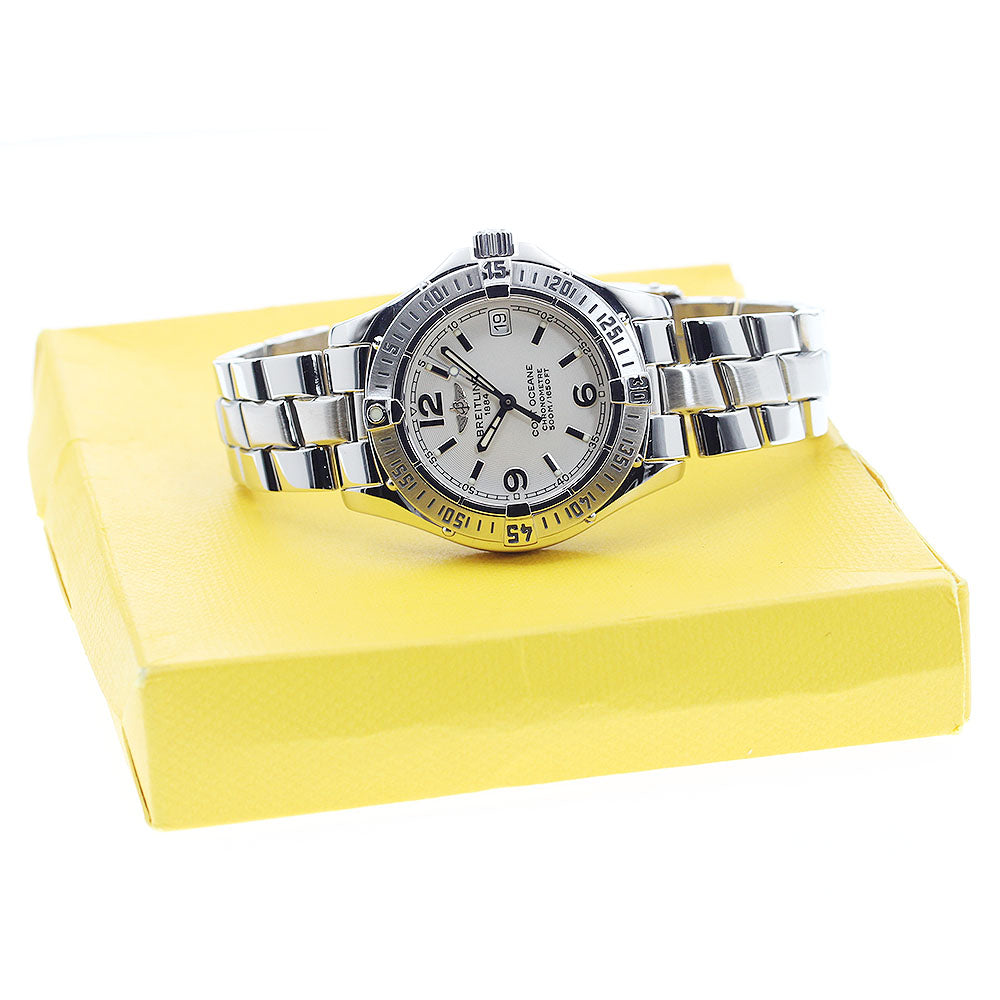 BREITLING Colt Ocean A77350 Date Silver Dial Quartz Ladies Watch_906002