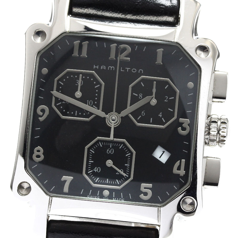HAMILTON Lloyd H194120 Chronograph Date Black Dial Quartz Men's Watch_906006