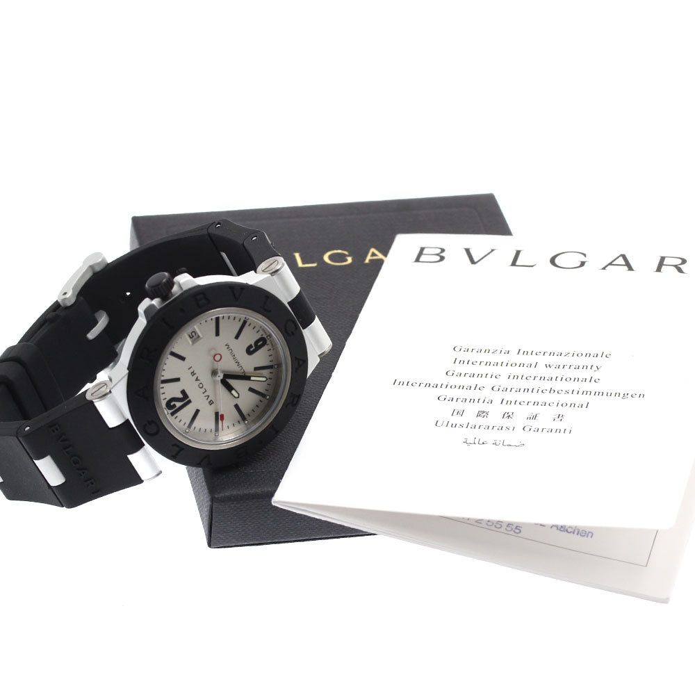 BVLGARI aluminum AL38TA Date Silver Dial Automatic Men's Watch_906008
