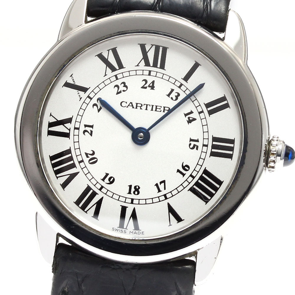 CARTIER Ronde Solo SM W6700155 Silver Dial Quartz Ladies Watch_906013