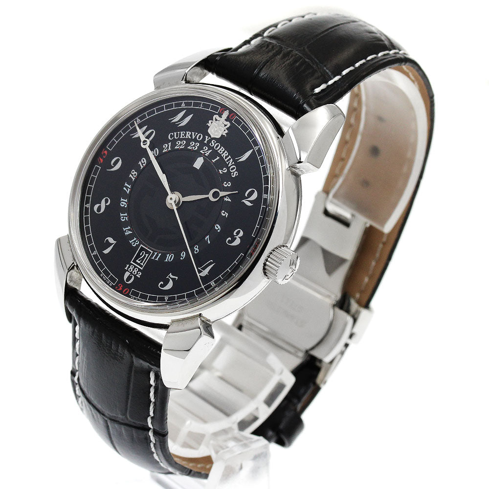 CUERVO Y SOBRINOS Historiador GMT 3196 Date black Dial Automatic Men's Watch_906017