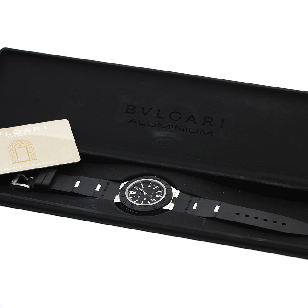 BVLGARI aluminum BB40AT Date black Dial Automatic Men's Watch_906020