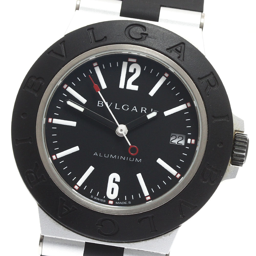 BVLGARI aluminum BB40AT Date black Dial Automatic Men's Watch_906025