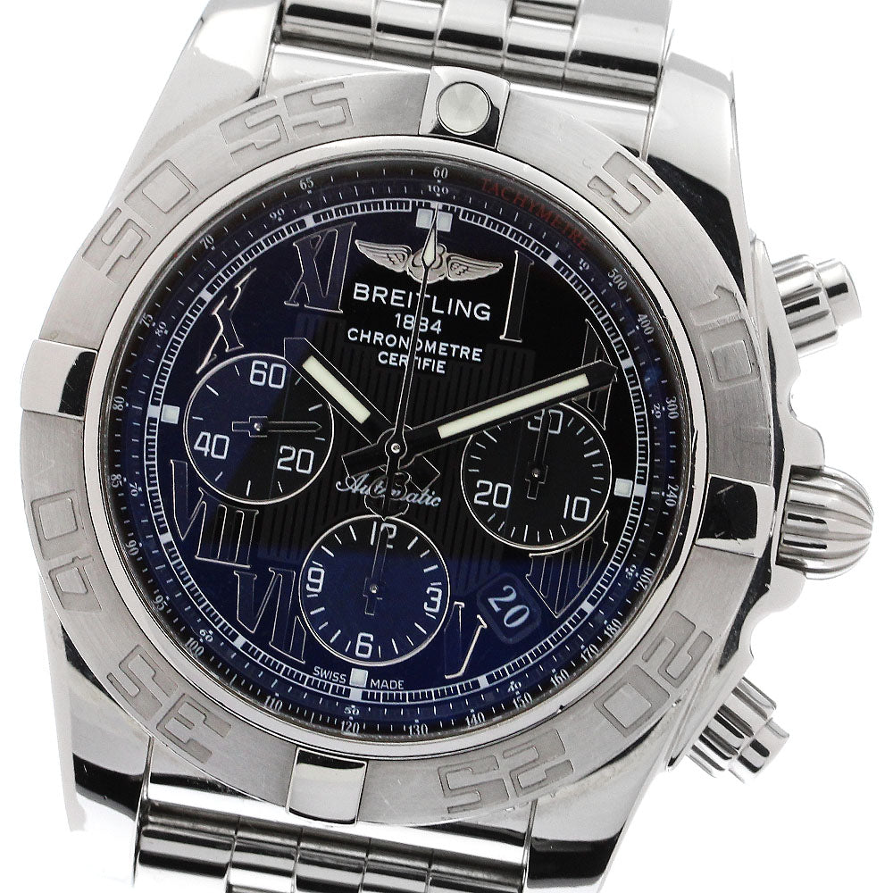 BREITLING Chronomat 44 AB0110 Date black Dial Automatic Men's Watch_906032