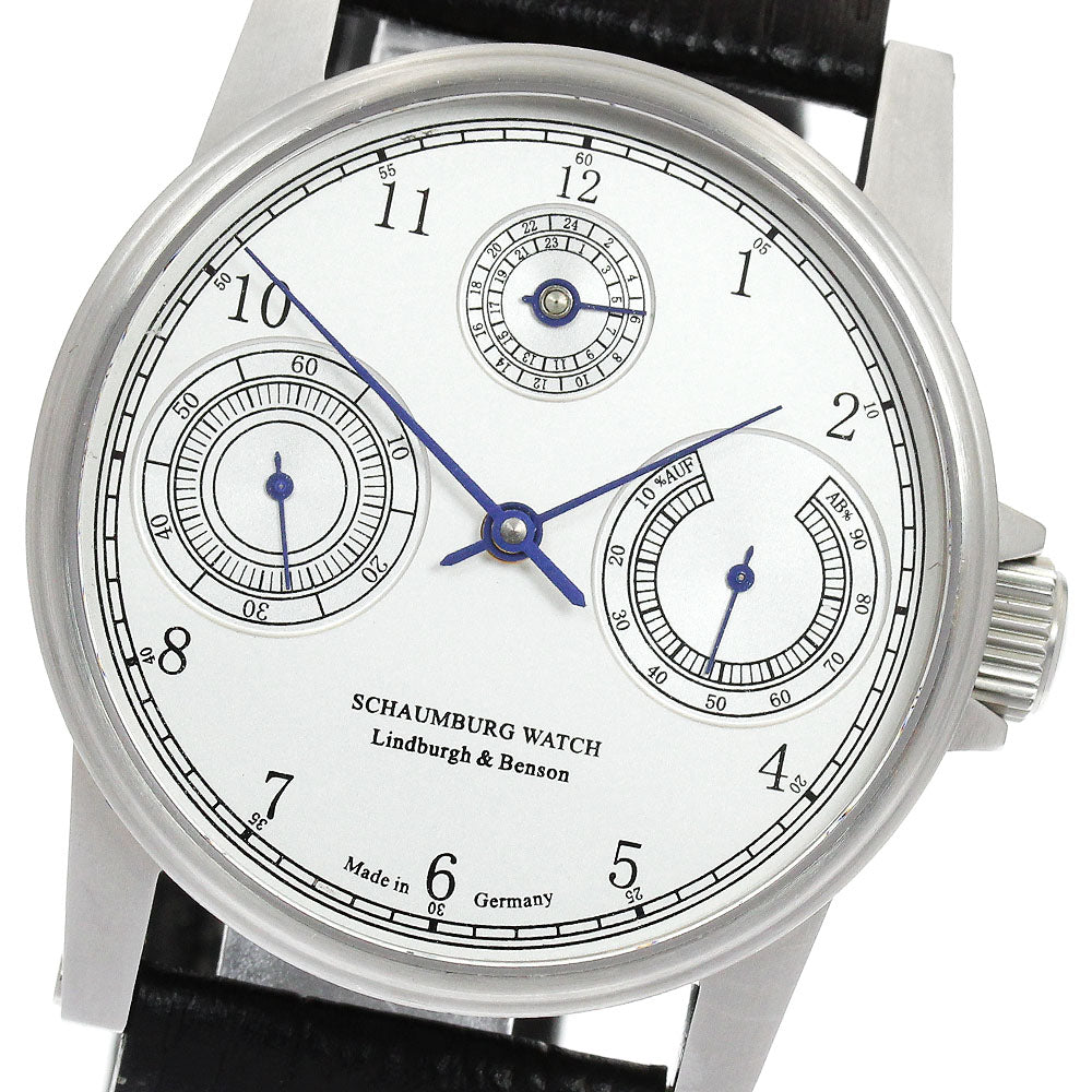SCHAUMBURG AUF & AB Technical AUF/AB-TECHNICAL1 GMT Silver Dial Hand Winding Men's Watch_906037