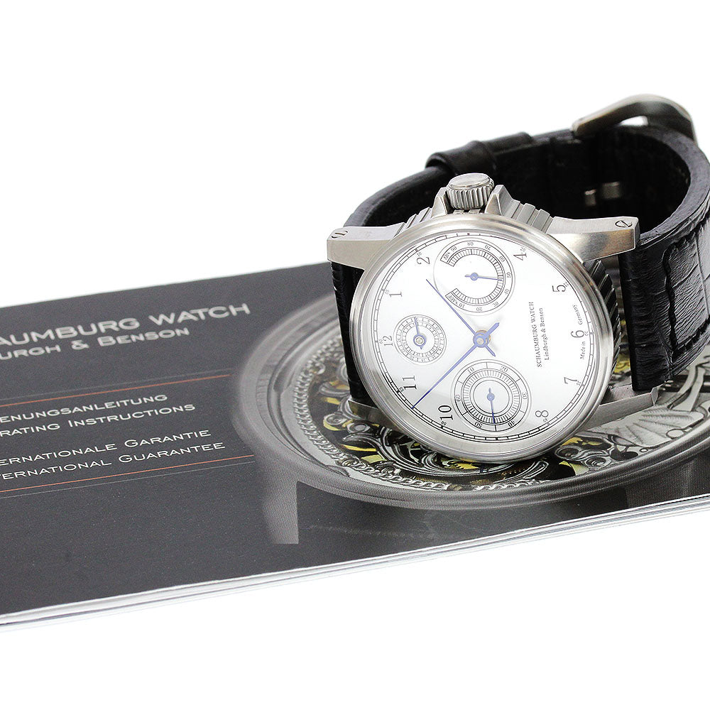 SCHAUMBURG AUF & AB Technical AUF/AB-TECHNICAL1 GMT Silver Dial Hand Winding Men's Watch_906037