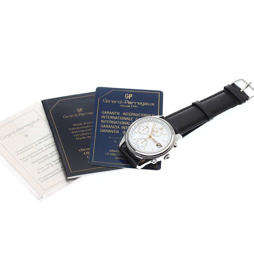 GIRARD PERREGAUX GP4900 Chronograph white Dial Automatic Men's Watch_906045