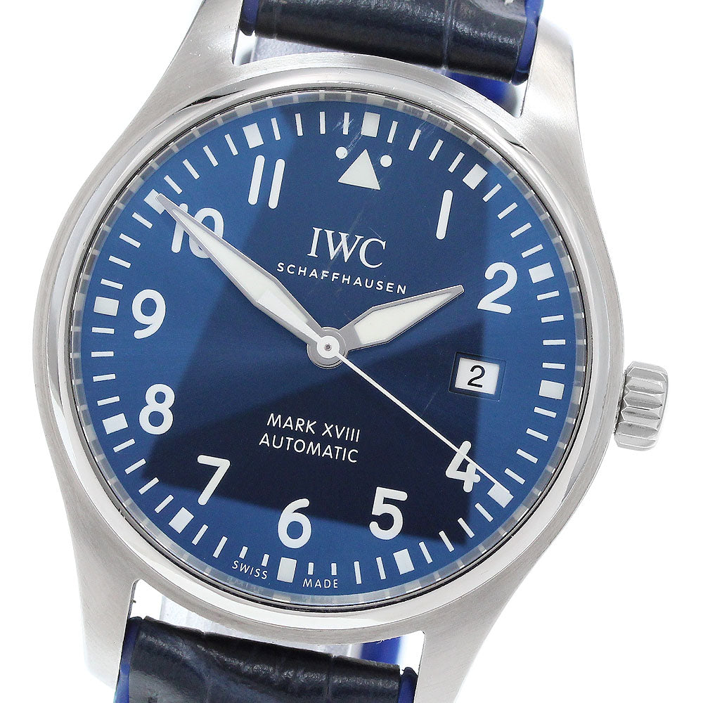 IWC SCHAFFHAUSEN Pilot Watch Mark 18 Petit Platons IW327004 Date Navy Dial Automatic Men's Watch_906048
