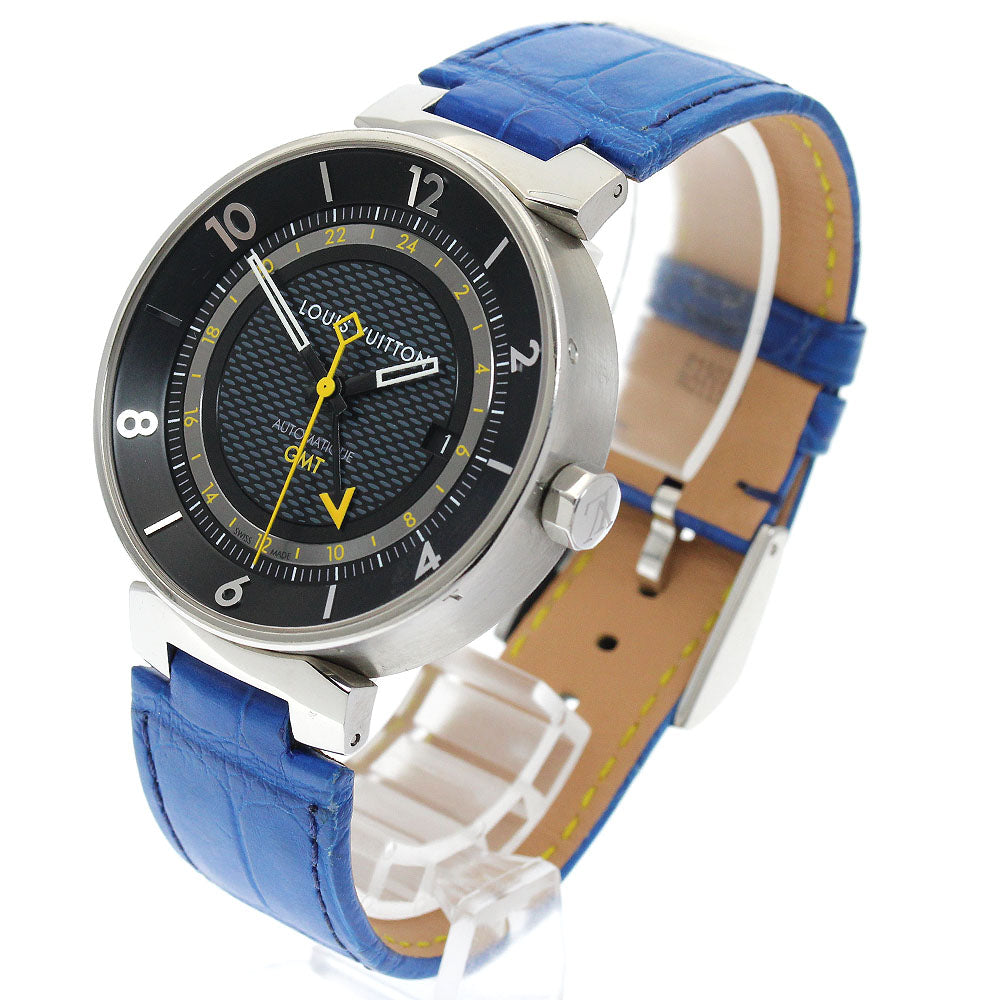 LOUIS VUITTON Tambour Moon GMT Q8D30 Date black Dial Automatic Men's Watch_906062