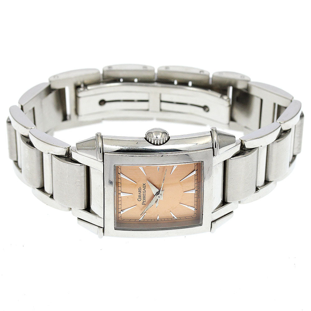 GIRARD PERREGAUX vintage 2590 Orange Dial Hand Winding Ladies Watch_906068