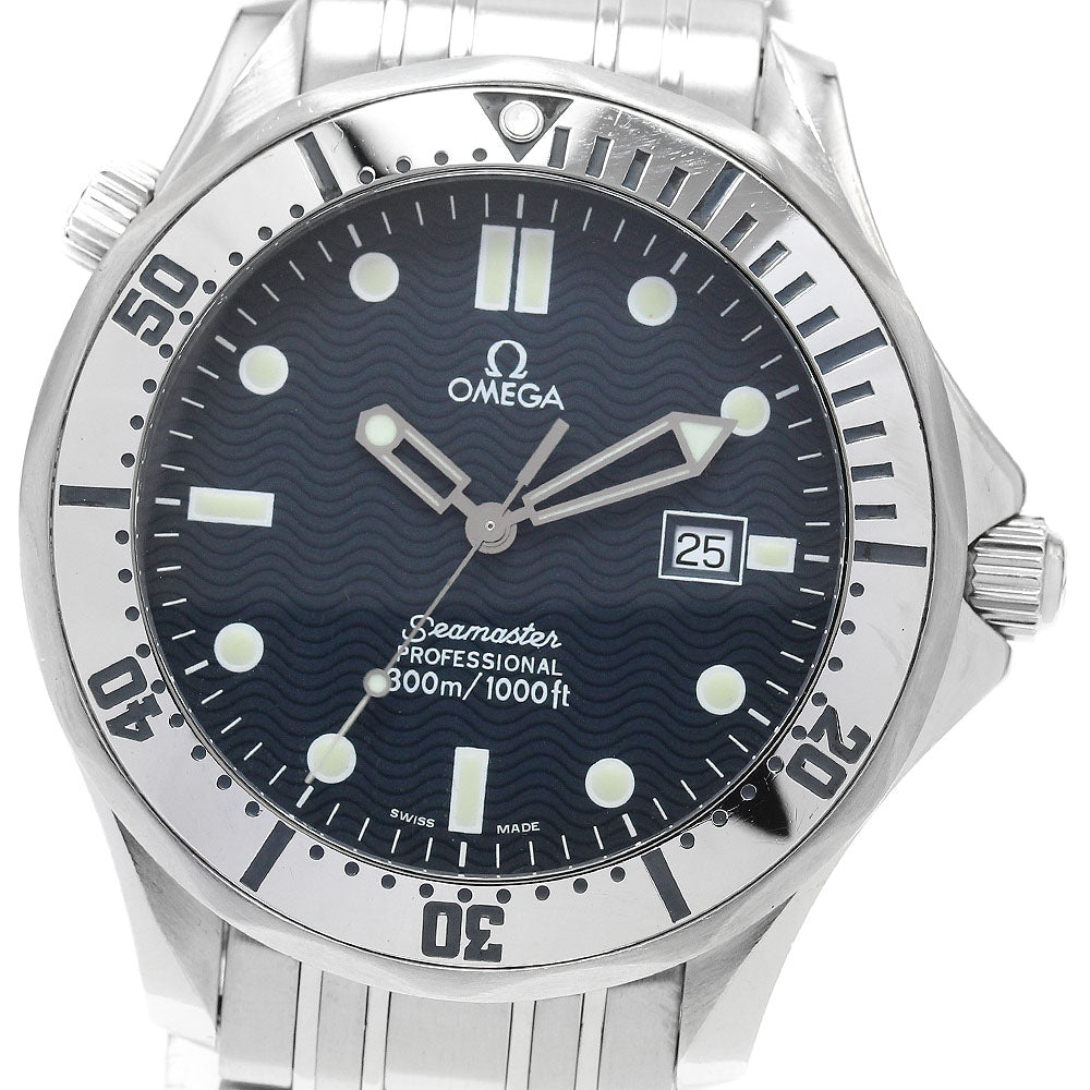 OMEGA Seamaster300 Professional 2542.80 Date Navy Dial Quartz Men's Watch_906072