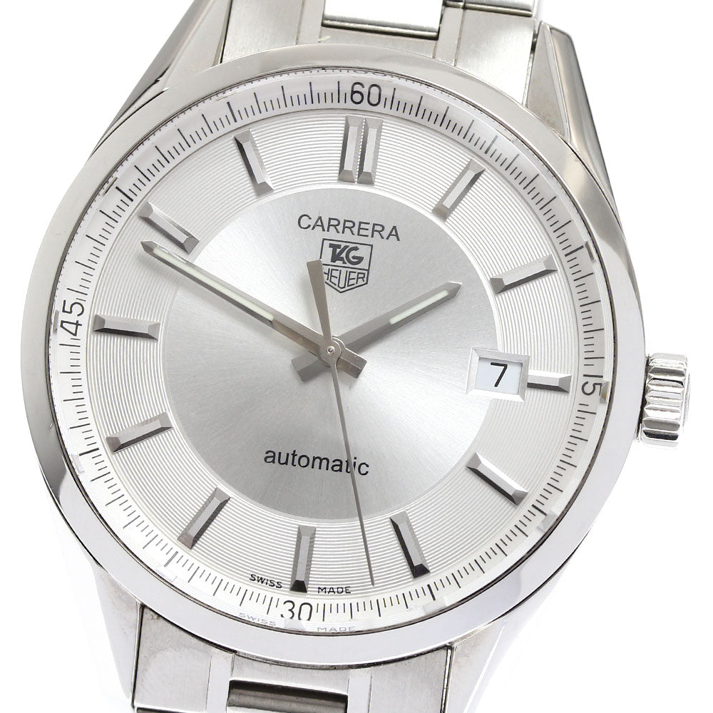 TAG HEUER Carrera Caliber 5 WV211A-0 Date Silver Dial Automatic Men's_906074