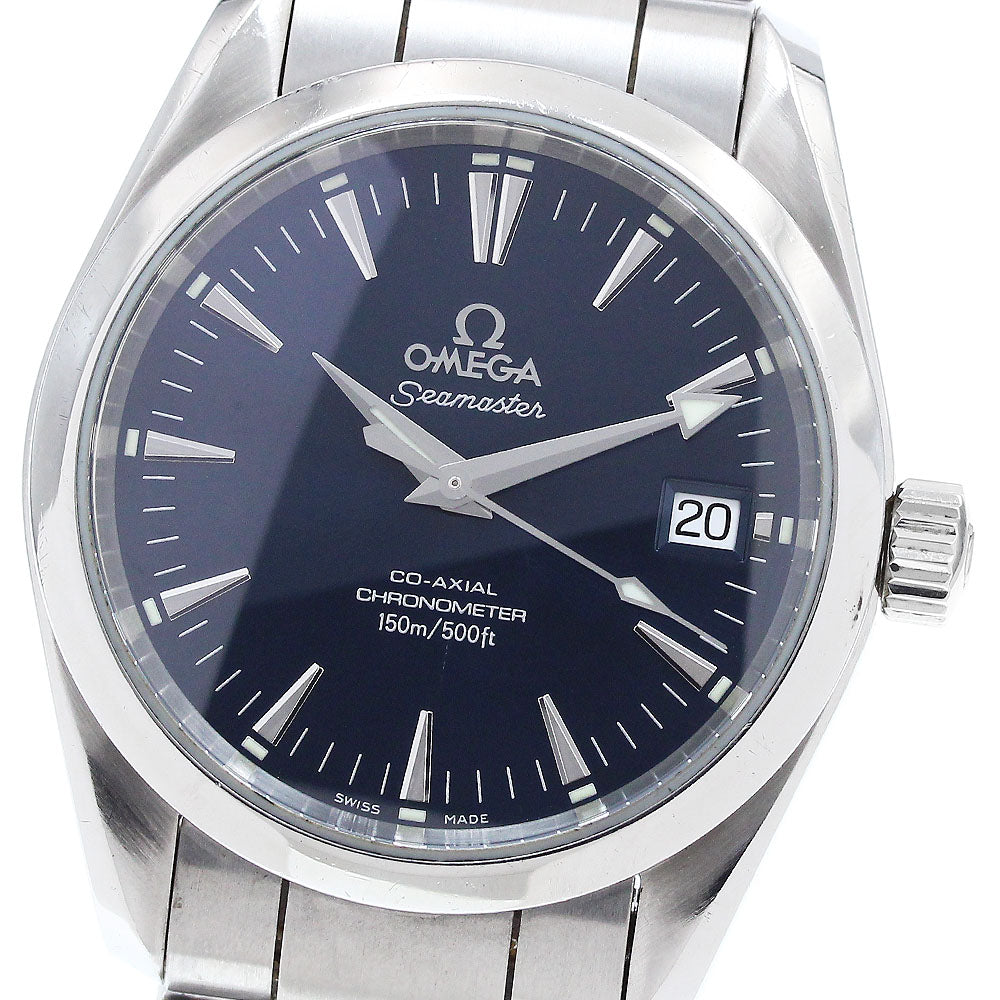 OMEGA Seamaster Aqua Terra 2504.80 Date Navy Dial Automatic Boy's Watch_906078