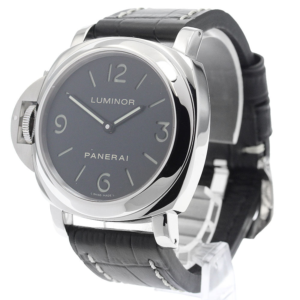 PANERAI Luminor base PAM00219 Left hand black Dial Hand Winding Men's Watch_906079