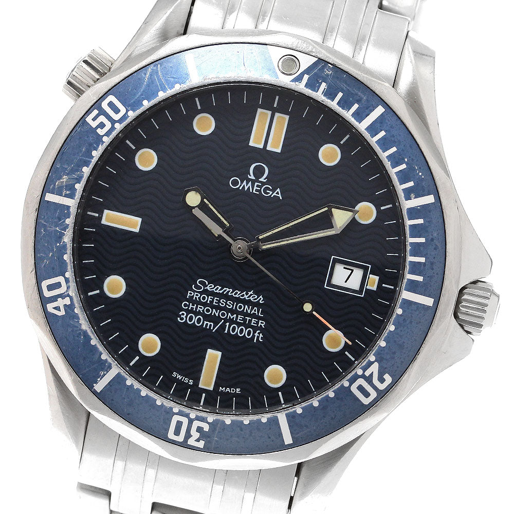OMEGA Seamaster300 2531.80 Date Navy Dial Automatic Men's Watch_906095