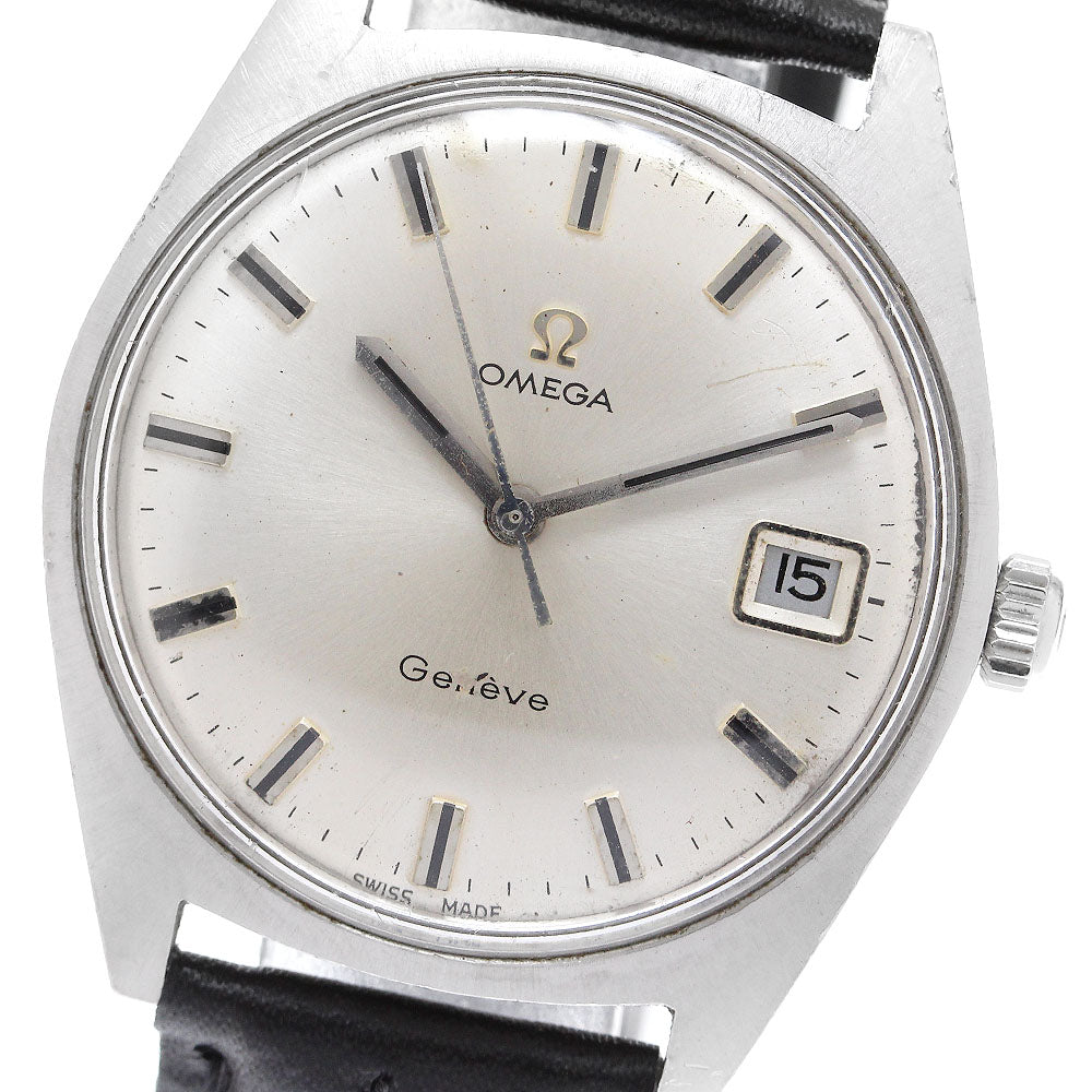 OMEGA Geneve 136.041 Date Cal.613 Silver Dial Hand Winding Men's Watch_906107
