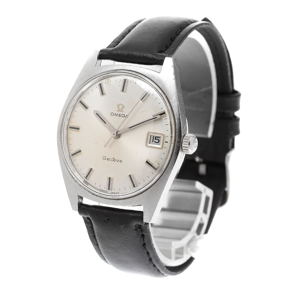 OMEGA Geneve 136.041 Date Cal.613 Silver Dial Hand Winding Men's Watch_906107