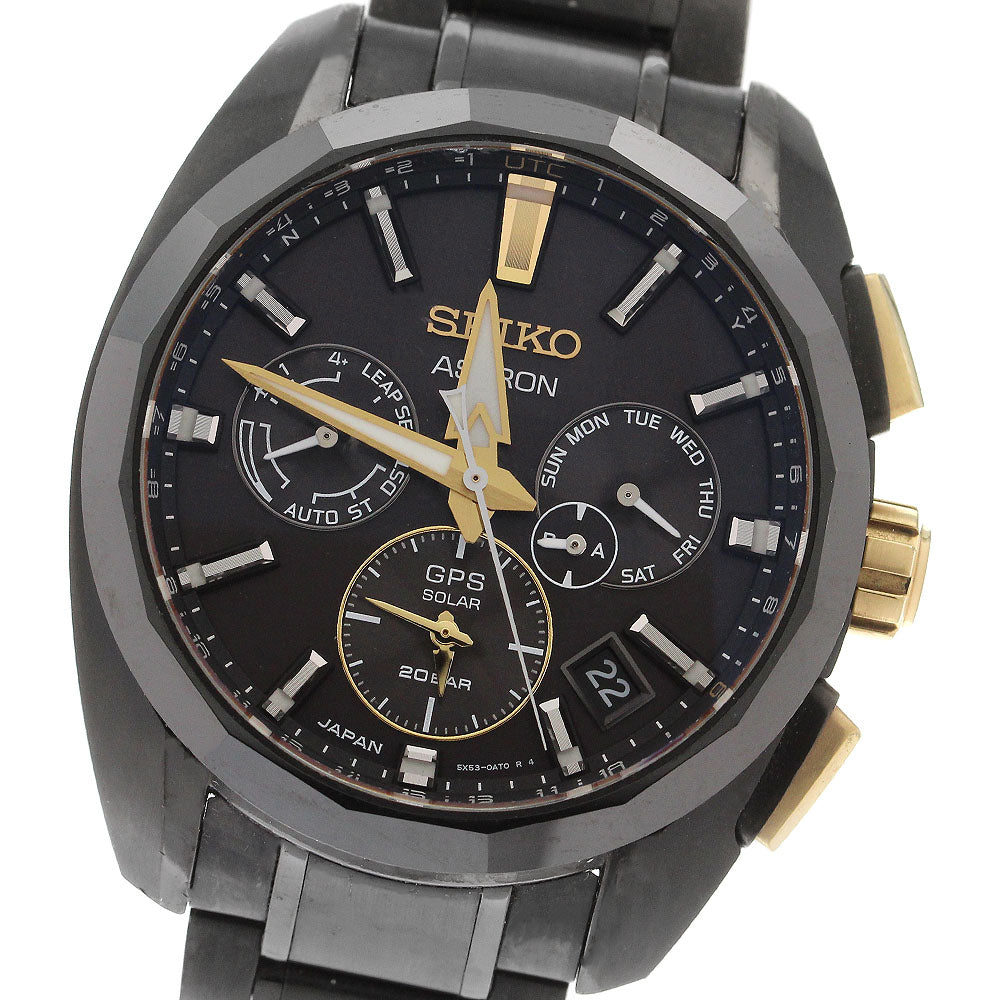 SEIKO Astron SBXC073/5X53-0BB0 GPS Solar Powered Radio Men's Watch_906116
