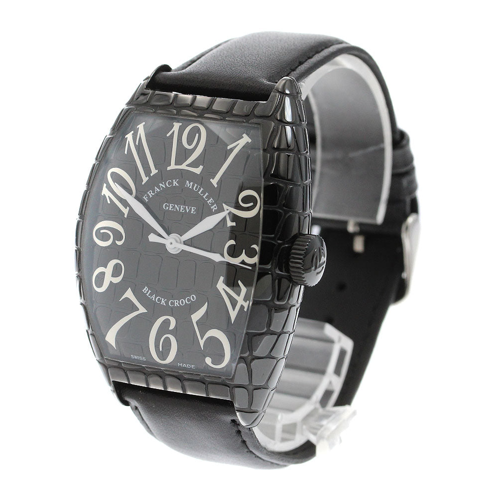 FRANCK MULLER Tonneau Curvex Black Croco 8880SCBLKCRO Automatic Men's_906122