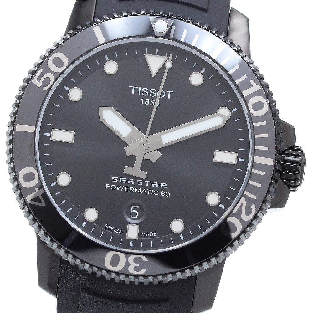 TISSOT Sea star 1000 T120407 Date black Dial Automatic Men's Watch_906132