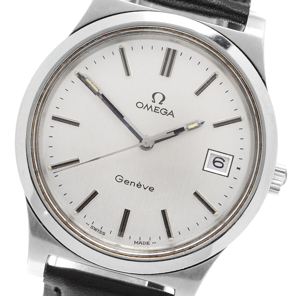 OMEGA Geneve 1360102 Date Cal.1030 Silver Dial Hand Winding Men's Watch_906134