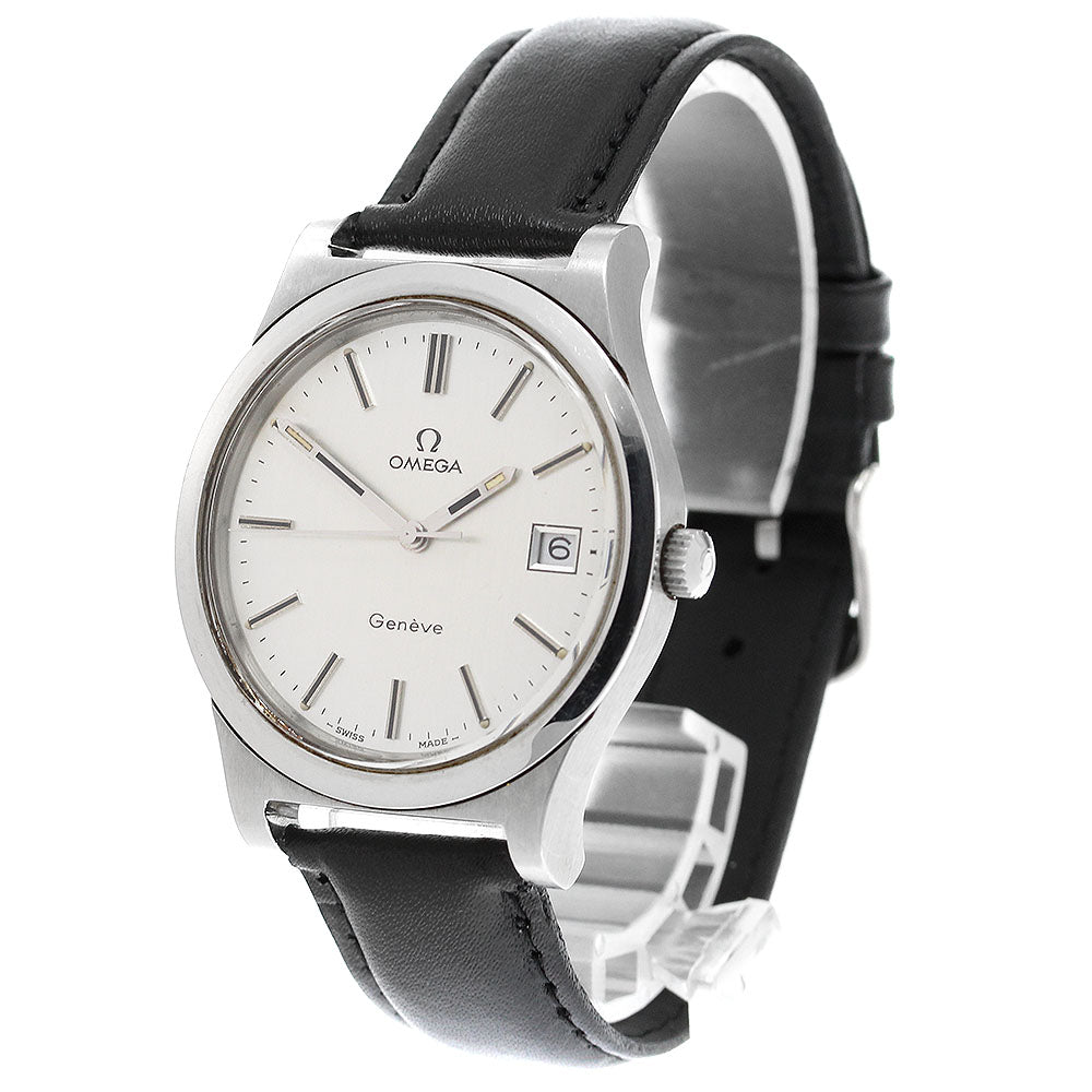 OMEGA Geneve 1360102 Date Cal.1030 Silver Dial Hand Winding Men's Watch_906134
