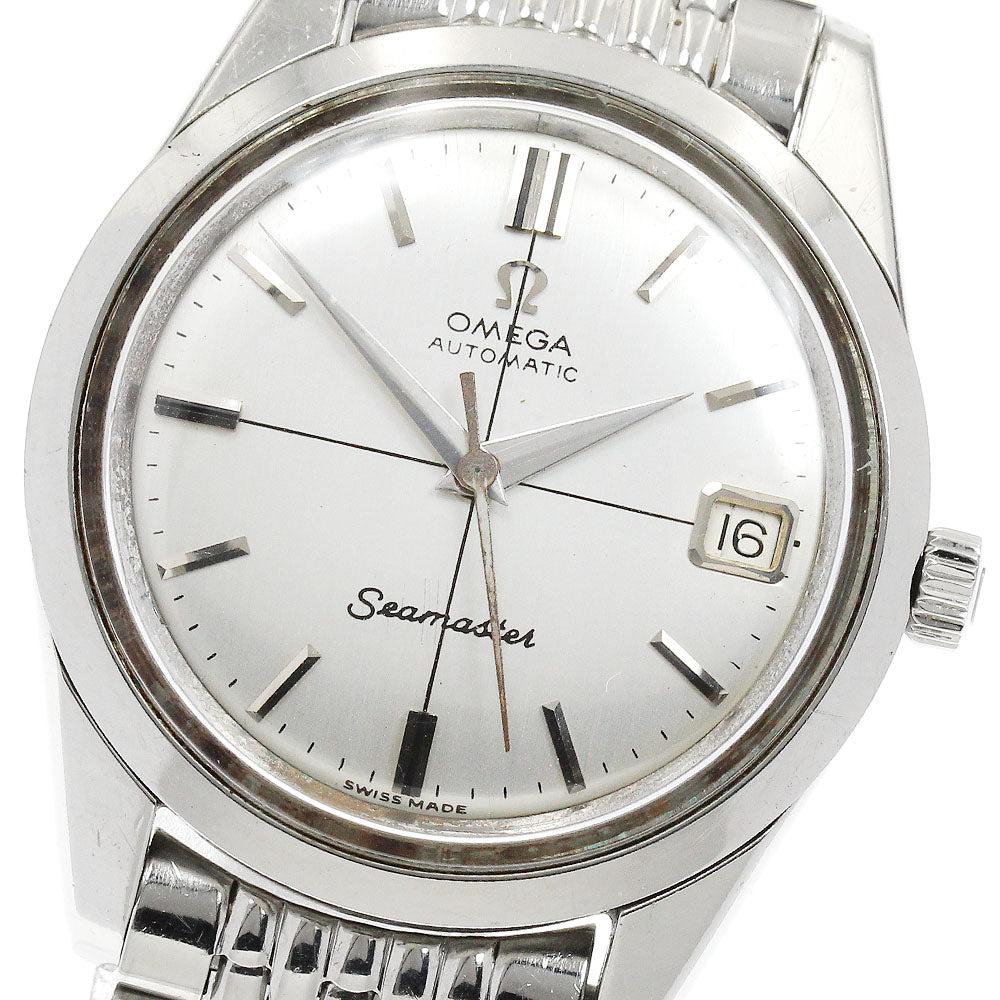 OMEGA Seamaster 14763.SC.61 Cal.562 Redial Rice Bracelet Silver Dial Automatic Men's Watch_906135