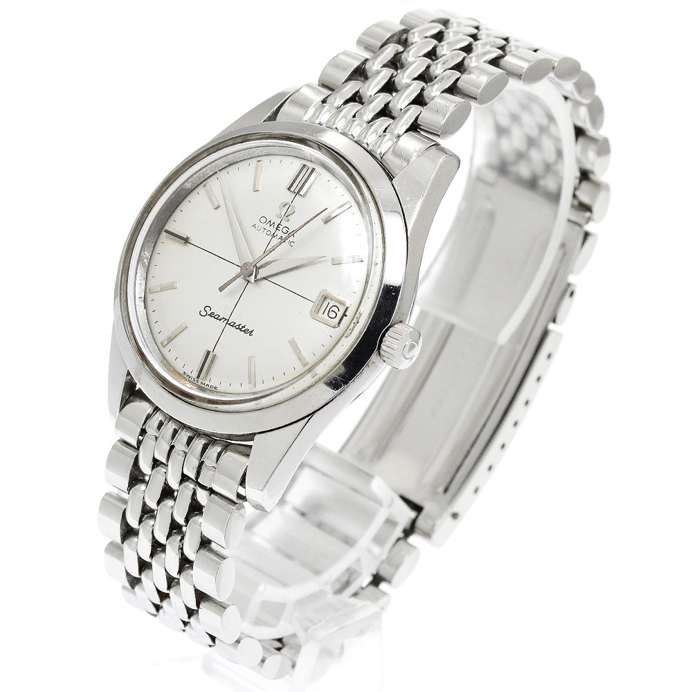 OMEGA Seamaster 14763.SC.61 Cal.562 Redial Rice Bracelet Silver Dial Automatic Men's Watch_906135