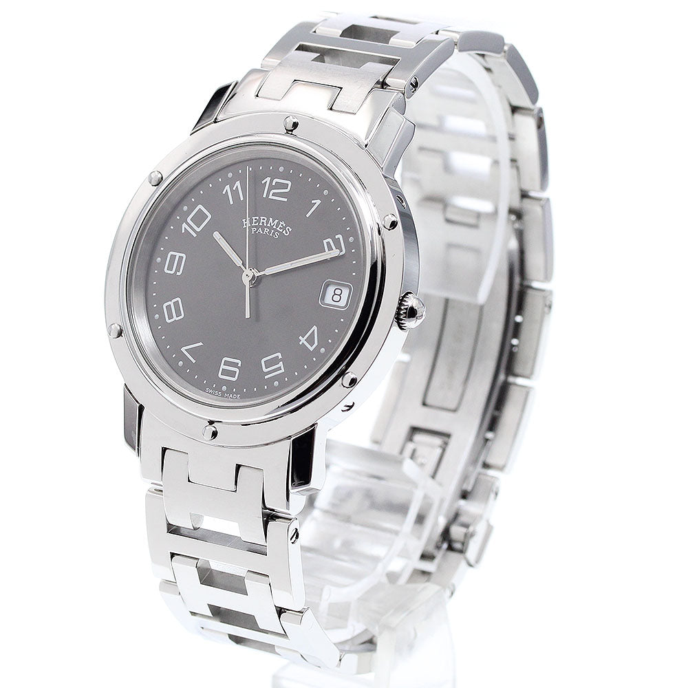 HERMES Clipper CL6.710 Date gray Dial Quartz Men's Watch_906143