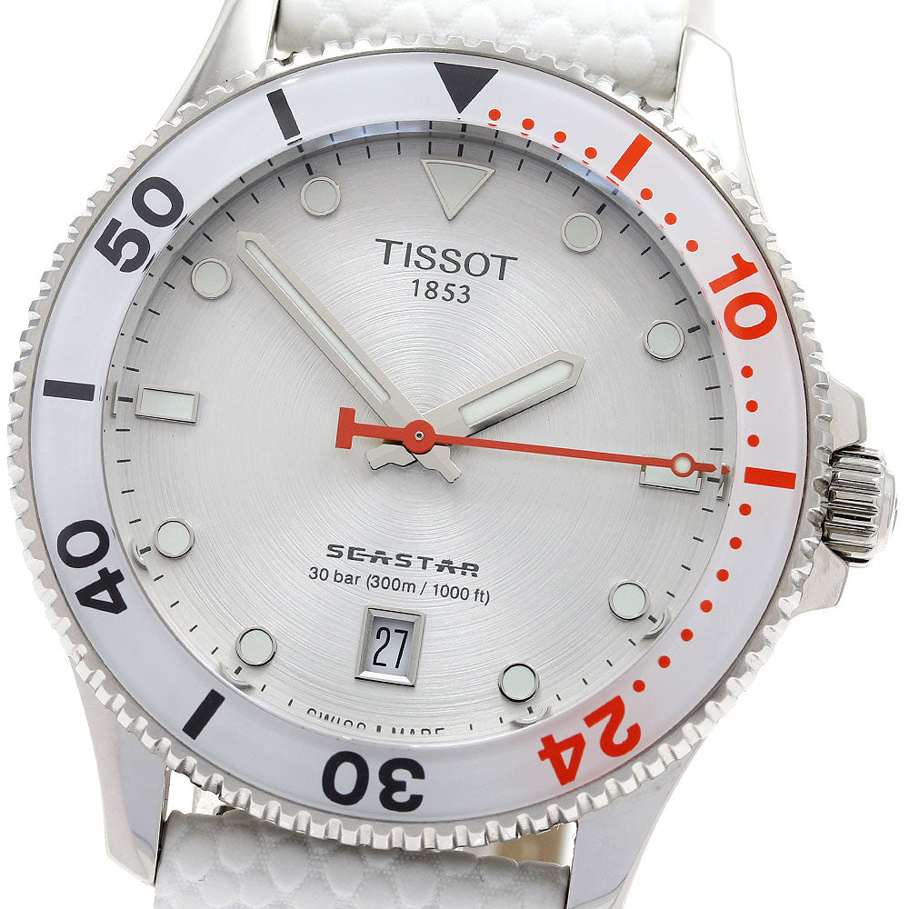 TISSOT Sea star T120.410.17.011.00 WNBA Wilson Silver Dial Quartz Men's Watch_906148