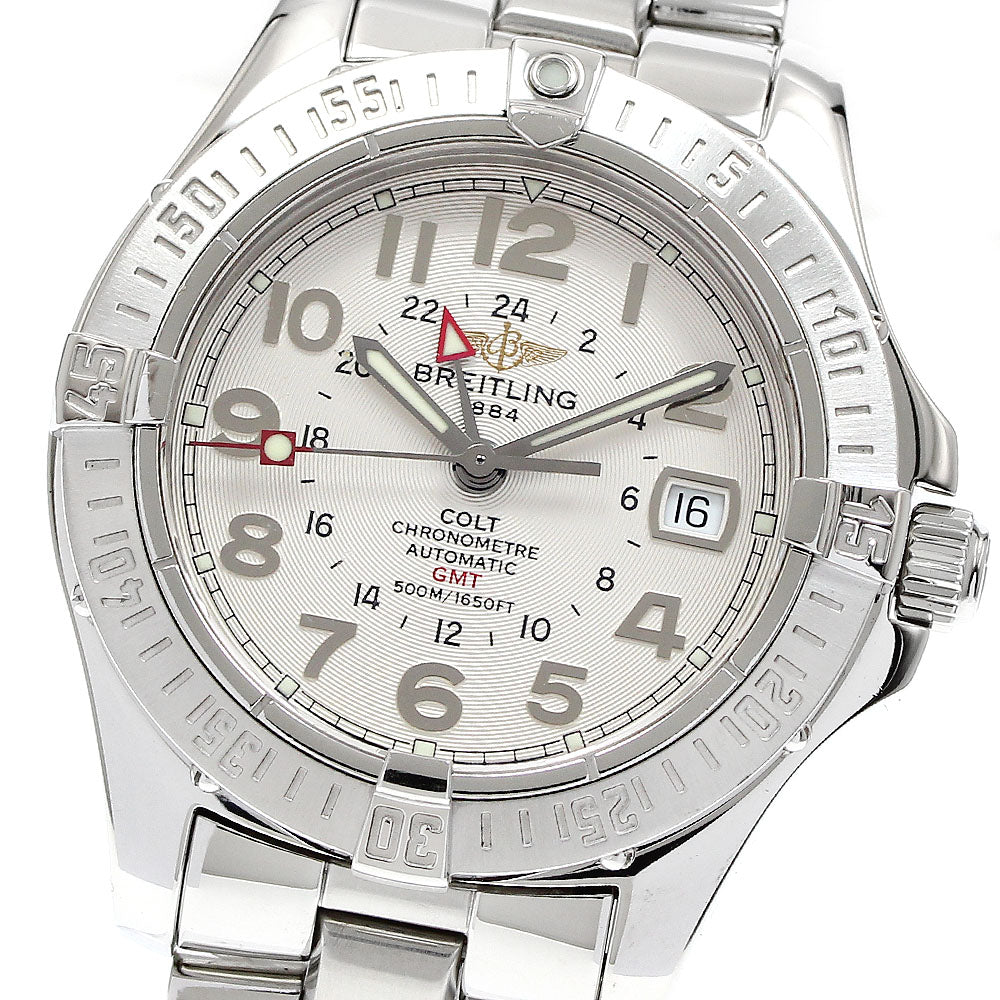 BREITLING Colt A32350 GMT date Silver Dial Automatic Men's Watch_906166